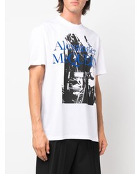 Alexander McQueen Graphic Print Cotton T Shirt