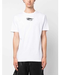 Off-White Graphic Print Cotton T Shirt