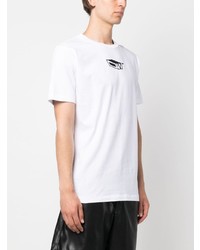 Off-White Graphic Print Cotton T Shirt