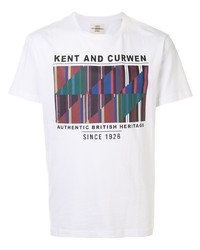Kent & Curwen Graphic Print Cotton T Shirt