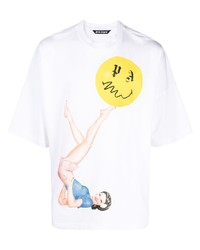 Palm Angels Graphic Print Cotton T Shirt