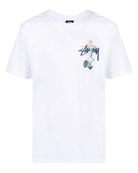Stussy Graphic Print Cotton T Shirt