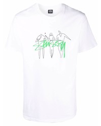 Stussy Graphic Print Cotton T Shirt