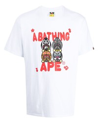 A Bathing Ape Graphic Print Cotton T Shirt