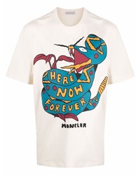 Moncler Graphic Print Cotton T Shirt