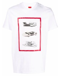 Ferrari Graphic Print Cotton T Shirt