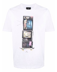 PS Paul Smith Graphic Print Cotton T Shirt