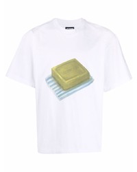 Jacquemus Graphic Print Cotton T Shirt