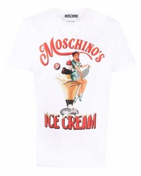 Moschino Graphic Print Cotton T Shirt