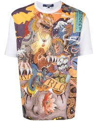 Junya Watanabe Graphic Print Cotton T Shirt