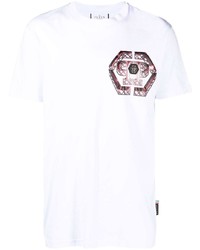 Philipp Plein Graphic Print Cotton T Shirt