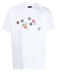 PS Paul Smith Graphic Print Cotton T Shirt