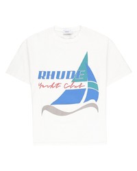 Rhude Graphic Print Cotton T Shirt