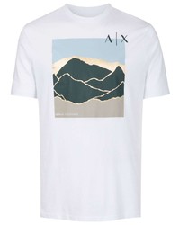 Armani Exchange Graphic Print Cotton T Shirt