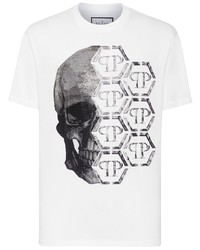 Philipp Plein Graphic Print Cotton T Shirt