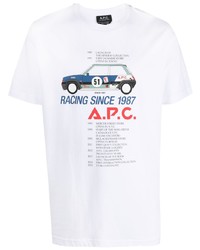A.P.C. Graphic Print Cotton T Shirt
