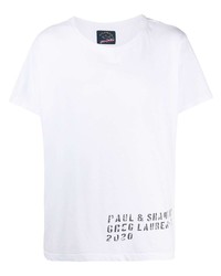 Greg Lauren X Paul & Shark Graphic Print Crew Neck T Shirt