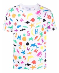 Moschino Graphic Print Crew Neck T Shirt