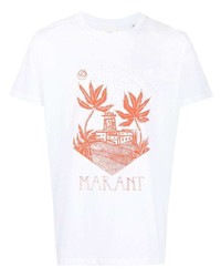 Isabel Marant Graphic Print Crew Neck T Shirt