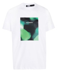 Karl Lagerfeld Graphic Print Crew Neck T Shirt