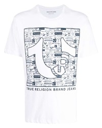 True Religion Graphic Print Crew Neck T Shirt