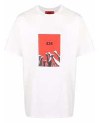 424 Graphic Print Crewneck T Shirt