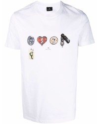 PS Paul Smith Graphic Print Organic Cotton T Shirt