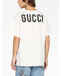 Gucci Graphic Print Short Sleeve Cotton T Shirt