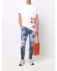 DSQUARED2 Graphic Print Short Sleeve T Shirt