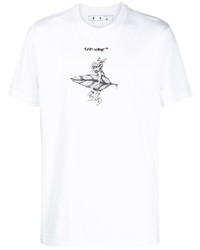 Off-White Graphic Print Short Sleeve T Shirt