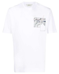 Z Zegna Graphic Print Short Sleeve T Shirt