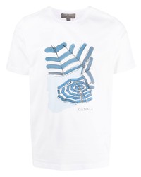 Canali Graphic Print Short Sleeve T Shirt