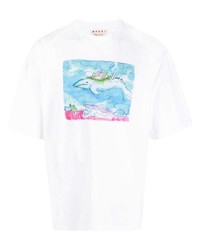 Marni Graphic Print Short Sleeve T Shirt