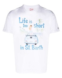 MC2 Saint Barth Graphic Print Slogan T Shirt