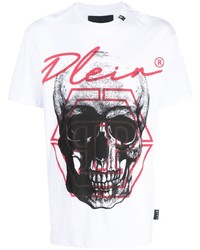 Philipp Plein Graphic Print Ss Skull T Shirt