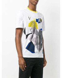 Versace Graphic Statue Print T Shirt