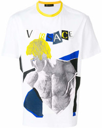 Versace Graphic Statue Print T Shirt