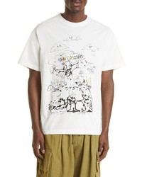 Story Mfg. Grateful Embroidered Organic Cotton Logo Graphic Tee In Alfies Happy Soil At Nordstrom