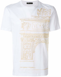 Versace Greek Fresco Print T Shirt