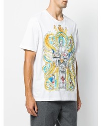 Versace Greek Mythology Drawing Print T Shirt