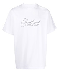 Soulland Hand Drawn Logo Print T Shirt