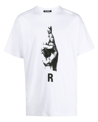 Raf Simons Hand Sign Print T Shirt