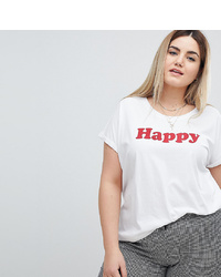 Zizzi Happy Slogan T Shirt