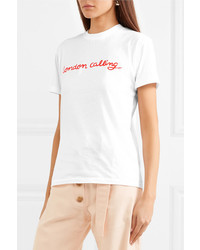 Ganni Harway Printed Cotton Jersey T Shirt