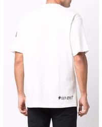 Moncler Hashtag Logo Print T Shirt