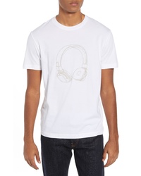 French Connection Headphones Regular Fit Cotton T Shirt