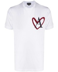 Giorgio Armani Heart Cotton T Shirt