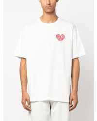 Kenzo Heart Logo Print Cotton T Shirt