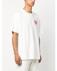Kenzo Heart Logo Print Cotton T Shirt