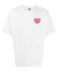 Kenzo Heart Logo Print T Shirt